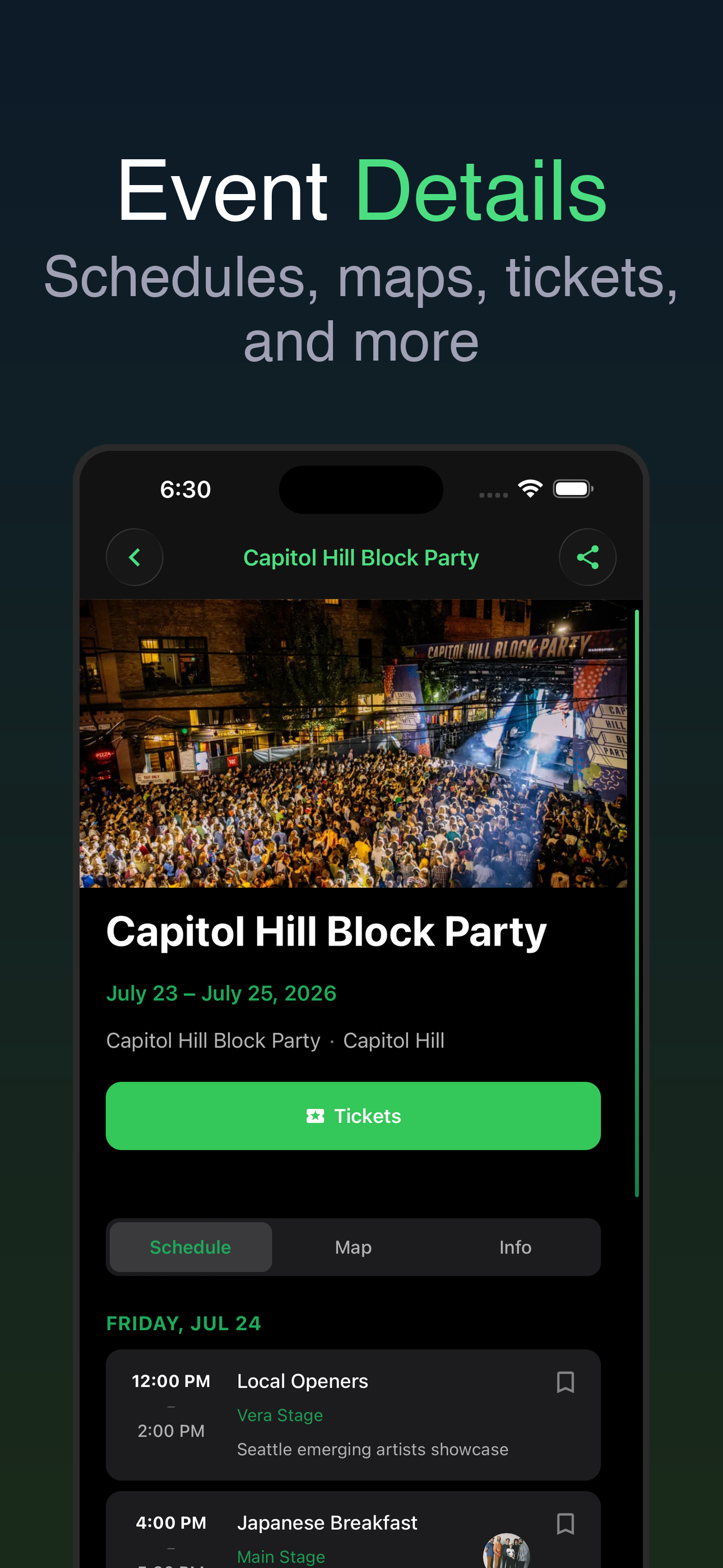 Event details